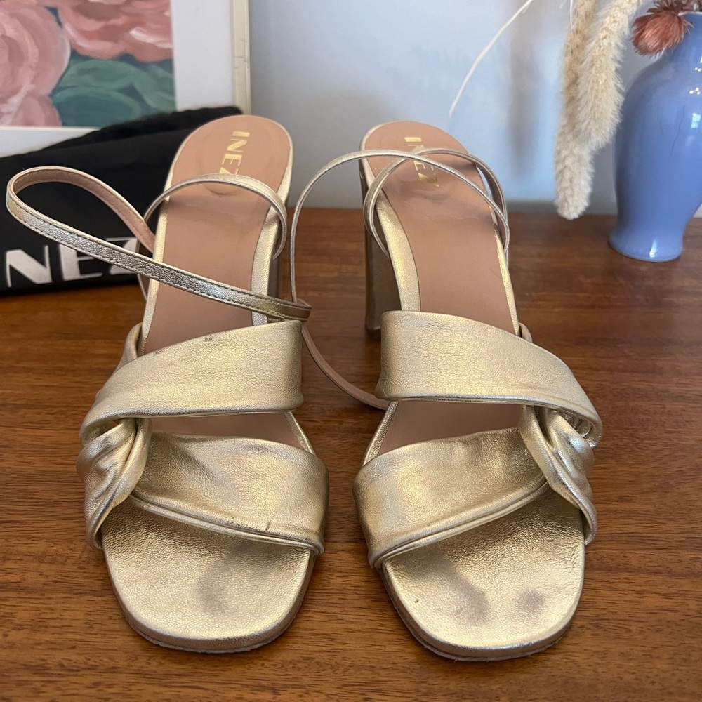 Inez Isabel in Soft Gold size 9.5